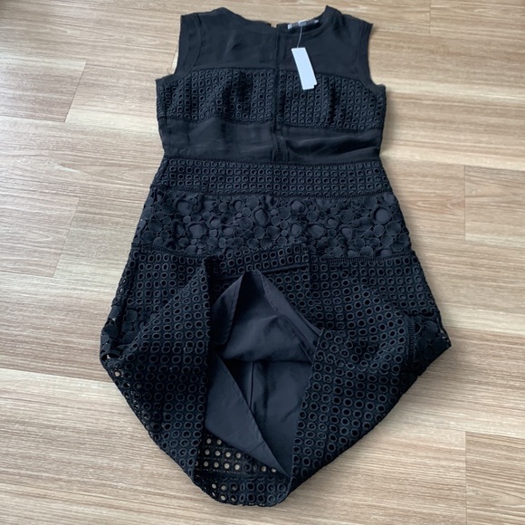 Chelsea and Walker silk top perforated pattern sleeveless dress - Picture 6 of 16